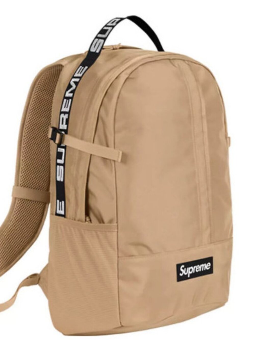 Supreme S18 Backpack Tan Canvas/Nylon
